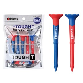 Tabata GV1424 80 C Golf Tee, Easy to Leave on the Ground Easy to Put Balls on the Ground Height Guide Compliant with Golf Regulations Made in Japan Tough Tee Total Length 3.1 inches (80 mm) / Tee Up
