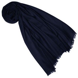 Lorenzo Cana Pashmina Women's Scarf 100% Cashmere Scarf Cashmere Scarf Cashmere Scarf, navy