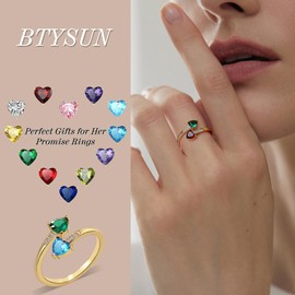 June Birthday Gifts for Women, June Birthstone Ring Graduation Gifs for Her 2025 Alexandrite Ring Wife Birthday Gifts 14k Gold Plated Rings Anniversary Chirtsmas Jewelry