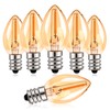 C7 LED Night Light Bulbs, 0.5W E12 Candelabra Base Candle