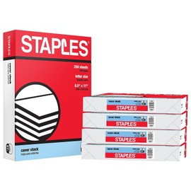 Staples 490882 Cover Paper 67 Lbs 8.5-Inch X 11-Inch White 250/Pack (82991)