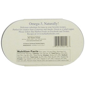 Bar Harbor Wild Smoked Kippers, 6.7 oz. (Pack of 6)