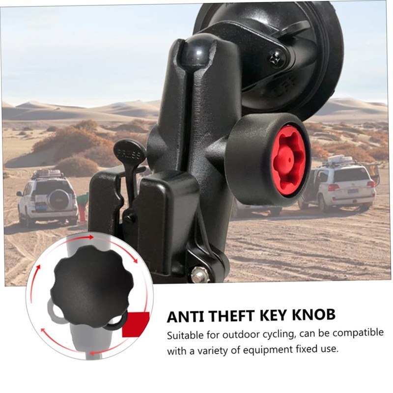 KICHOUSE Practical Phone Holder Knob Security Theft Pin-Lock Fit for