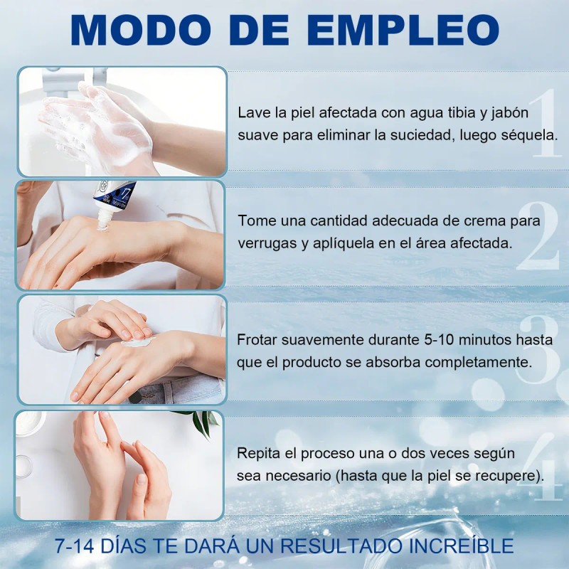 Crema Para Verrugas Elimina Eficazmente Y Cuida La Piel 20g