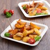 GRÄWE Disposable Plates Set - Wooden Plates, 25 Pieces, 21