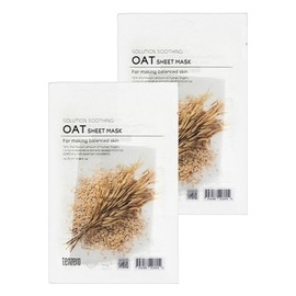 Ten Zero 1 pack per day solution soothing oat sheet mask 10 sheets 2 sets facial bulk purchase mask sheet / 텐제로 1일1팩 솔루션 수딩 오트 시트 마스크 10매 2세트 얼굴 대량구매 마스크시트
