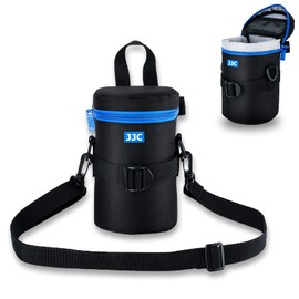JJC Deluxe Lens Case Pouch for Canon EF 24-105mm 75-300mm 24-70mm RF 85mm EF 100mm F2.8L / for Nikon Nikkor 70-300mm 24-70mm F2.8 and Other Lens Below 80 x 170mm