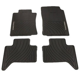 Genuine Toyota Rubber All Weather Floor Mats for 2008-2011 Tacoma Double Cab-New, OEM