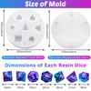 WILLBOND 4 Pcs Dice Resin Molds Silicone, Dice Silicone Molds
