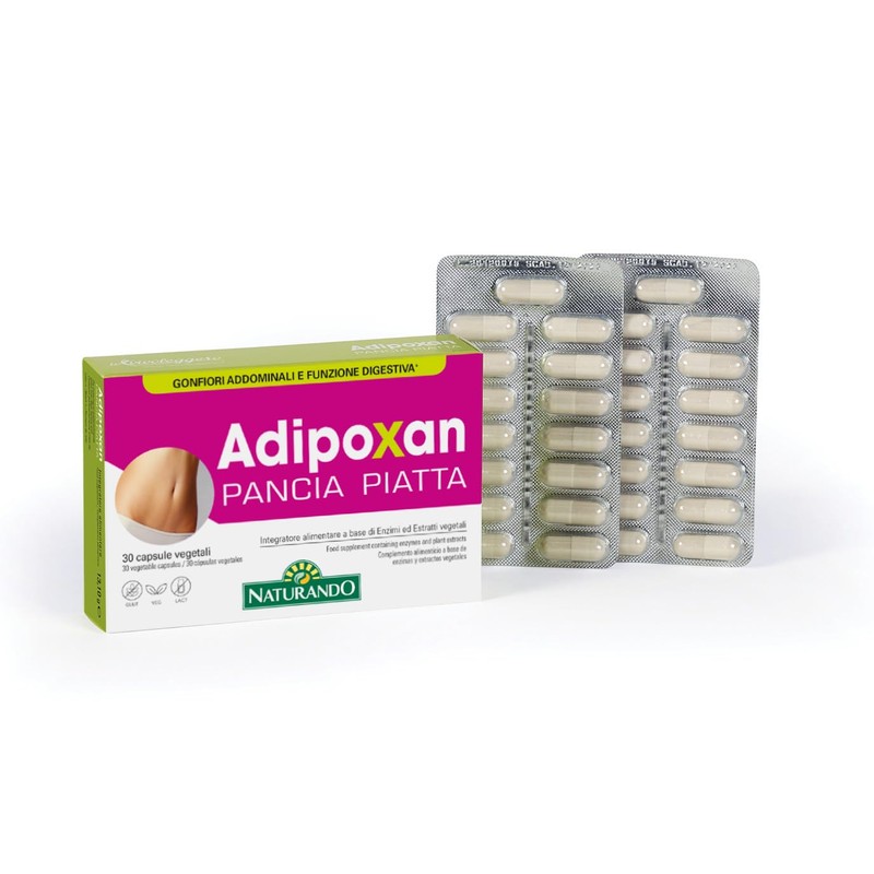 Naturando Adipoxan Pancia Piatta, Contrasta i Gonfiori Addominali e Favorisce