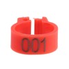 100 Pcs 8MM 001-100 Numbered Pigeon Leg Rings,Plastic Pigeon Legs
