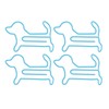 100pcs Dog Shaped Paper Clips Slip Resistance Exquisite Cute Paper