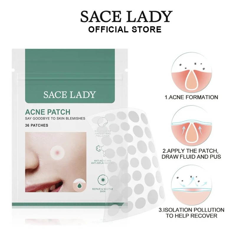 Sace Lady Parche Antiacné Hidrocoloide Para Rostro Aisla Todo Tipo