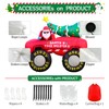 7FT Christmas Inflatable Blow Up Decorations, Santa Claus Drive Monster