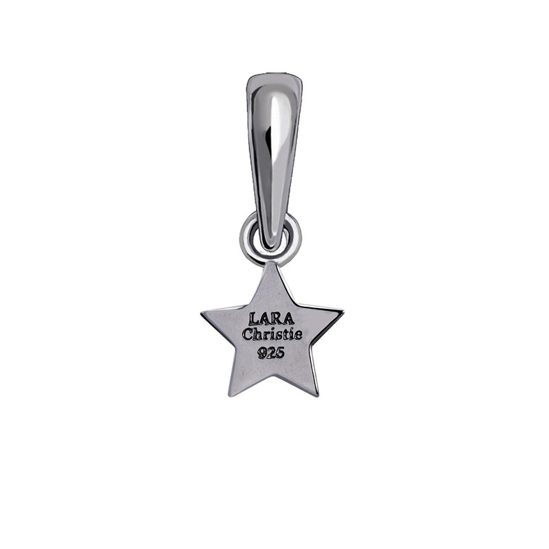 Laracristy sv925 Charm Stella Star Women's Men's Silver Pendant Necklace,
