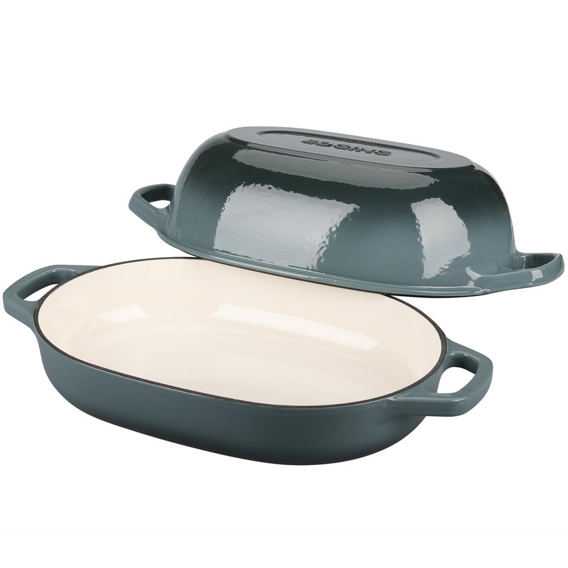 EDGING CASTING Enameled Cast Iron Dutch Oven Pot with Lid,