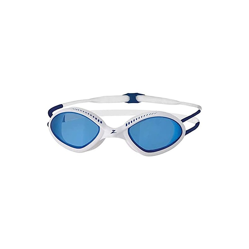 Zoggs Tiger WHBL-TBL Swimming Goggles White Blue (Smaller Fit)
