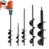 DEEGETEL Auger Drill Bit for Planting 4 Pack, Garden Ground