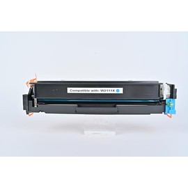 InkNI 206X Toner Cartridge 1 Pack High Yield (NO Chip) Compatible Replacement for Laserjet Pro MFP M283fdw M283cdw M283fdn M282nw Pro M255dw M255nw M283 M255 Printer W2110X W2110A (Cyan)
