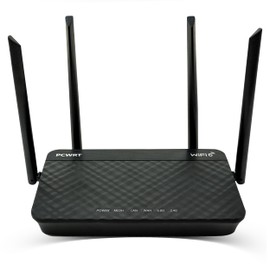 pcWRT PW-AX1800 WiFi 6 Router Long Range with VLAN Support, OpenVPN-Compatible for Services Like ExpressVPN, Dual-Band Router, VPN Client/Server, Parental Controls, Ad Blocking, Gigabit Ethernet