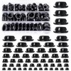 Swpeet 140Pcs Black Rubber Grommet Assortment Kit, 8 Sizes Eyelet