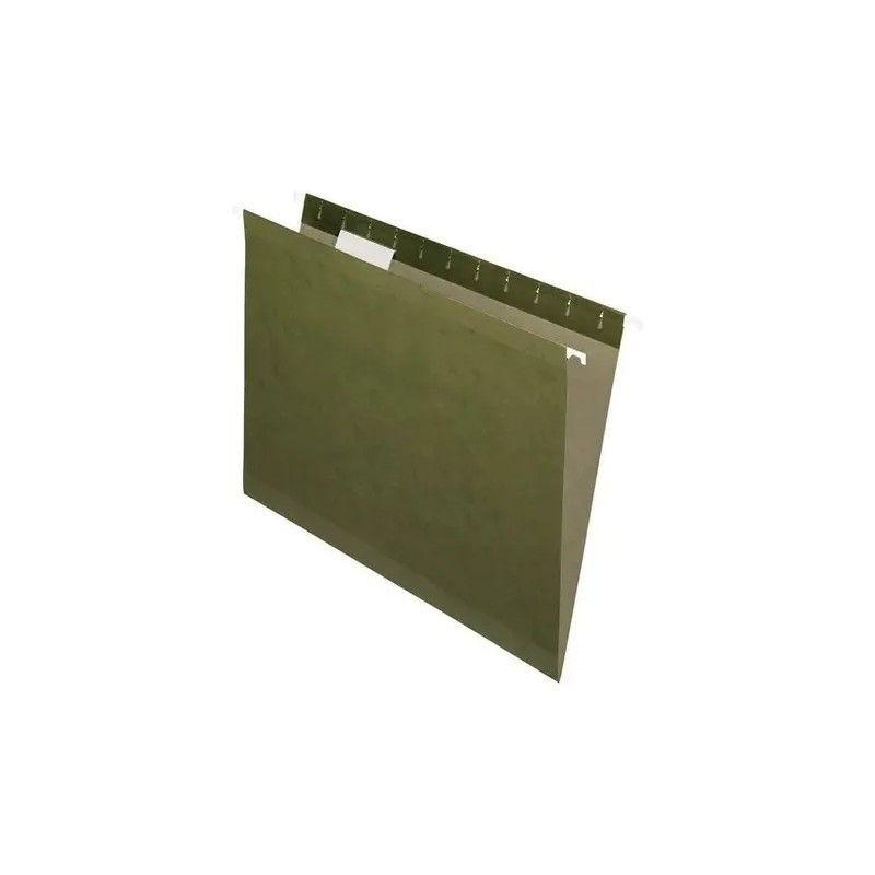 Folder Papel Carta Pendaflex Colgante Color Verde C/25 Pzs