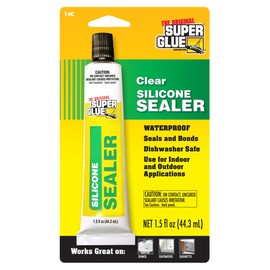 Super Glue - Silicone Sealer - Clear - (Pack of 12)