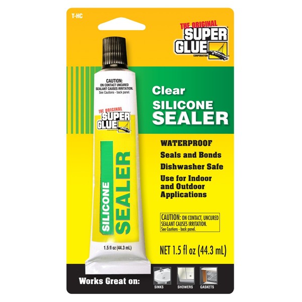 Super Glue - Silicone Sealer - Clear - (Pack of
