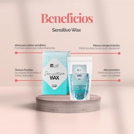 InLei® Sensitive Wax – Cera Profesional para Depilación Facial, Ideal para Cejas y Piel Sensible