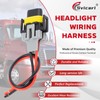 Svicari High/Low Beam Headlights Pigtail Connector Wire Harness Fit for