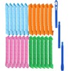 Hair Rollers, 24 Pieces Spiral Curlers No Heat Curlers Styling
