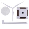 Fyearfly Mini Solar Energy Windmill, Kids Intelligent Plastic Solar Windmill