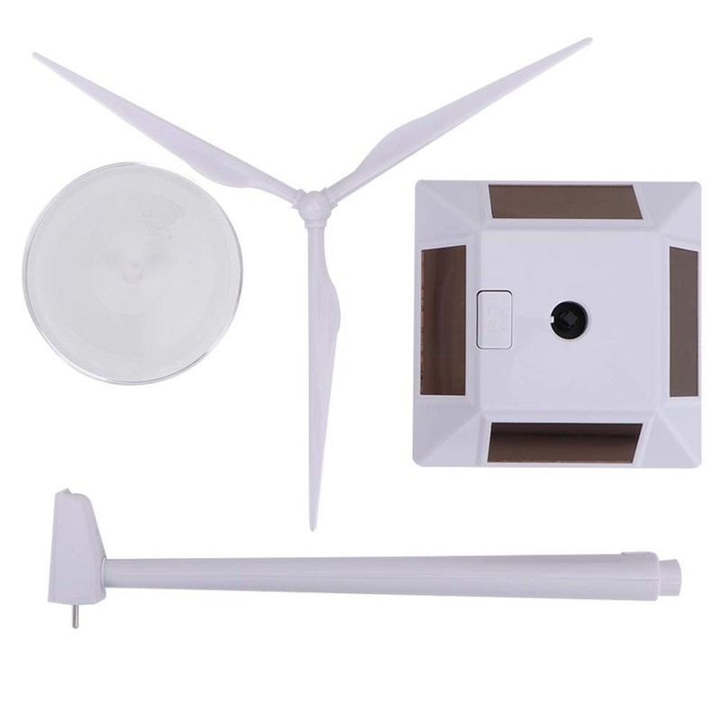 Fyearfly Mini Solar Energy Windmill, Kids Intelligent Plastic Solar Windmill