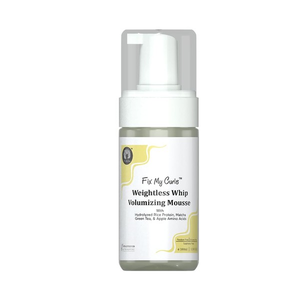 FIX MY CURLS Weightless Whip Volumizing Mousse | Enriched with