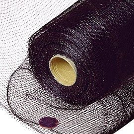 21" X 10 Yards Black Deco Mesh
