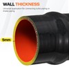 BEIJIULI 4" ID Straight Silicone Hump Coupler Hose with Stainless