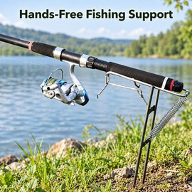 Automatic Spring Fishing Rod Holder – Adjustable Rod Stand Support for Hands-Free Outdoor Fishing & Angling