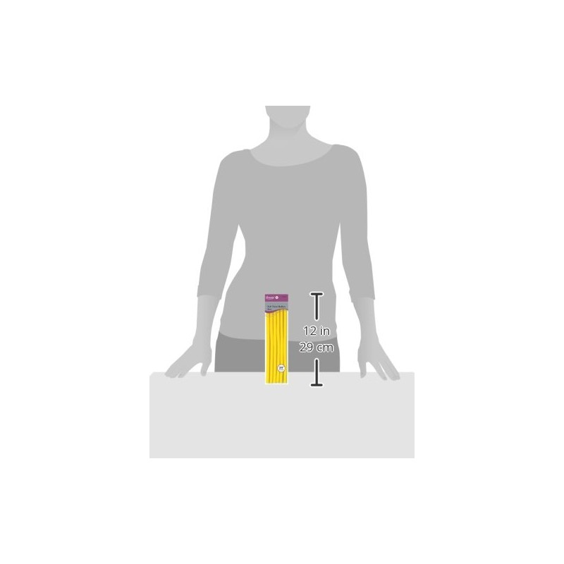 Annie 01212 Soft Twist Rollers, Yellow, 6 Count