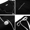 SWOMOG Womens Button Down Pajamas Set Short Sleeve Sleepwear Bride