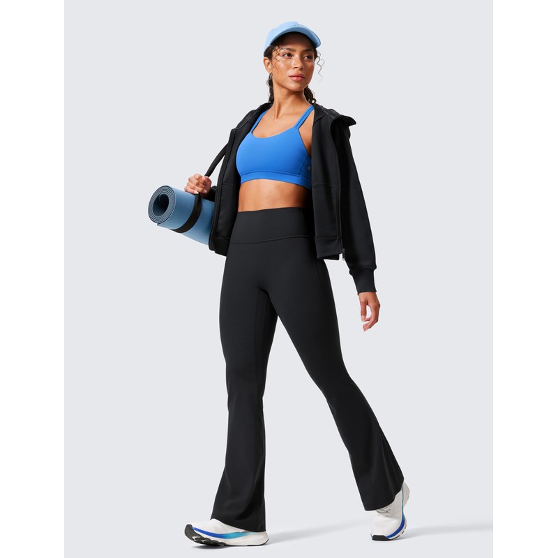 CRZ YOGA Womens Butterlift Hidden Scrunch Butt Flare Leggings 31"