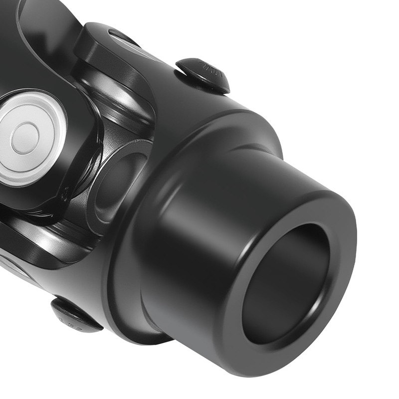 MDRIVEASY 3/4" Round x 3/4" Smooth Round Black Steering Shaft