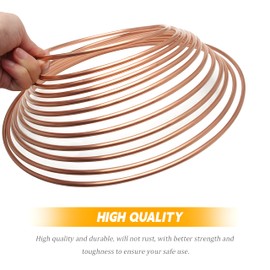 TSUGAMI 25 Ft 3/16 Inch Car Brake Line Tubing Kit, Flexible Vehicle Copper Coated Coil Tube Includes 16 Fittings, Automotive Fuel Tubing Accessories, Universal for SUV Sedan Truck