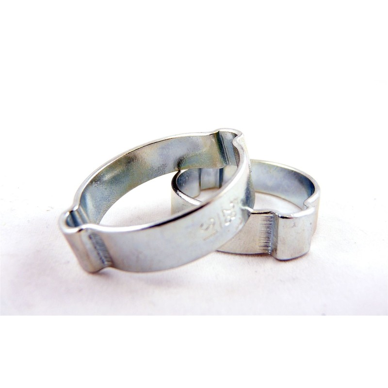 TR Double Nose Hose Clamps Pack of 10 25-28 mm