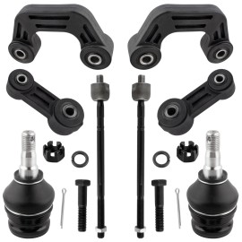 BOXI 8PCS Lower Ball Joints Sway Bar Ends Inner Tie Rods For Subaru Impreza 1998-2001