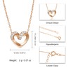 Yifnny Open Heart Necklace,Tiny Cute Heart Pendant Necklace Cubic Zirconia