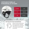 Black Crevice Children's Ski Helmet, 52-54 cm