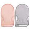 Pack of 2 Body Exfoliating Gloves for Bath, Hamam Glove