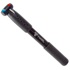 Bicycle Pump, Small, Extendable Hose, Air Pump Bicycle, Mini, All Valves, Matrix HP11 by TWIRL