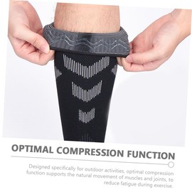 FRCOLOR 2Pcs Calf Compression Sleeves Breathable Skin Friendly Calf Protectors for Sports and Elastic Design for Comfort and Sweat Absorption for Outdoor Activities