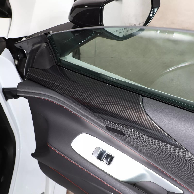 Ynei Fits 2020-2024 Corvette C8 Door Upper Panel ABS Carbon